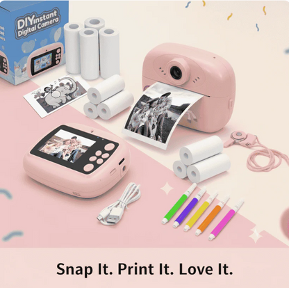 Kids Instant Print Camera 📸   Print Photos Instantly – No Ink Needed!