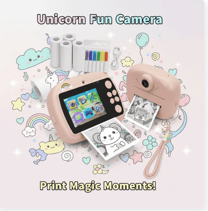 Kids Instant Print Camera 📸   Print Photos Instantly – No Ink Needed!