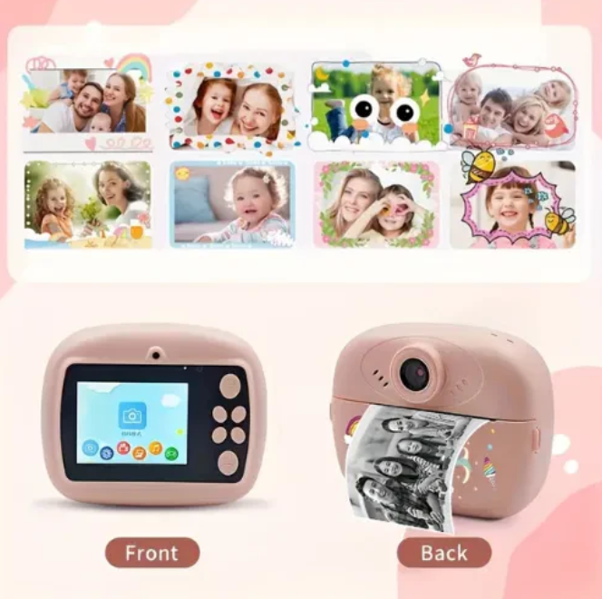 Kids Instant Print Camera 📸   Print Photos Instantly – No Ink Needed!
