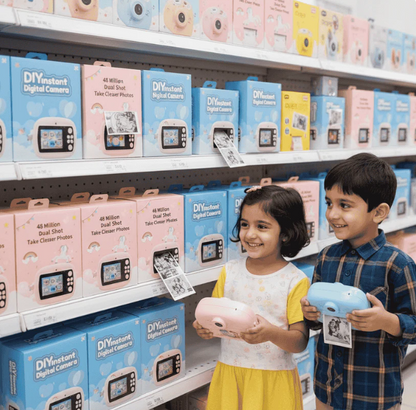 Kids Instant Print Camera 📸   Print Photos Instantly – No Ink Needed!